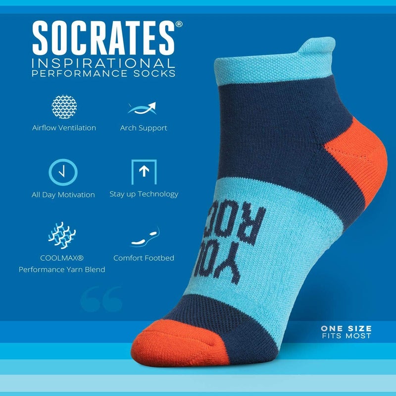 Gone For a Run Inspirational Ankle Socks for Women - Affirmation - Fun Running Socks - Runners Gifts & Motivation - Image 3