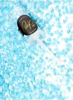 Confetti push pop, mix of colours (blue and mint)