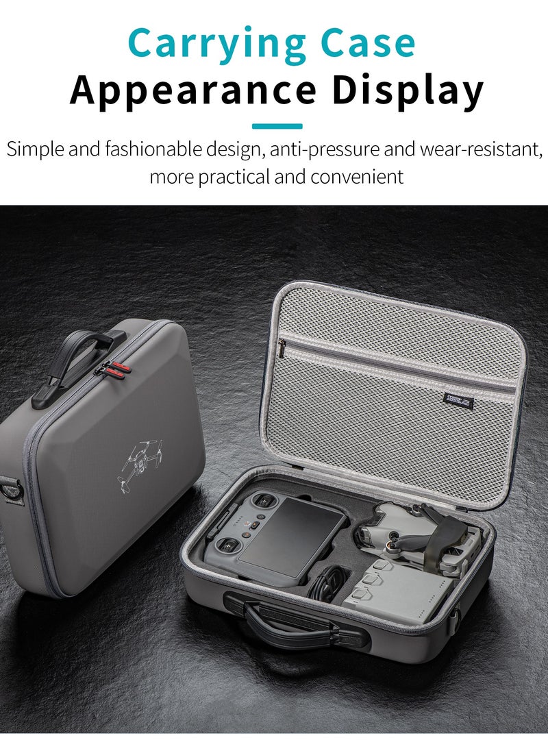 STARTRC - STARTRC Carrying Case For DJI Mini Four Pro Accessories Portable Travel Bag For DJI Mini Four Pro Fly More Combo DJI RC Two Controller Drone Shoulder Bag Gray - Image 1