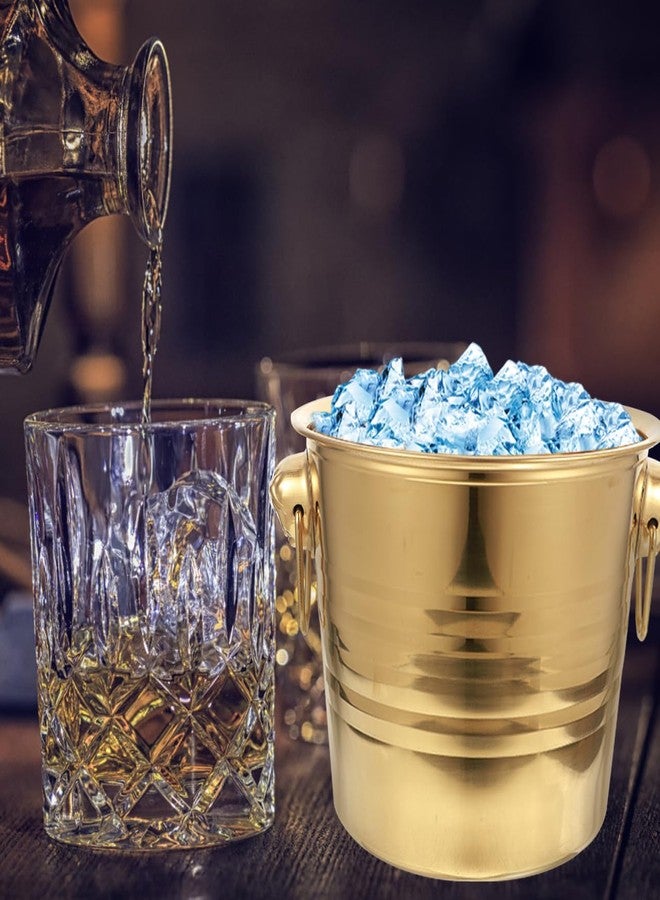 BESTOYARD 7.3Qt Stainless Steel Ice Bucket with Tiger Head Handles, Large Capacity for Home, Bar, Party, Beer, and Wine Cooling - Image 4