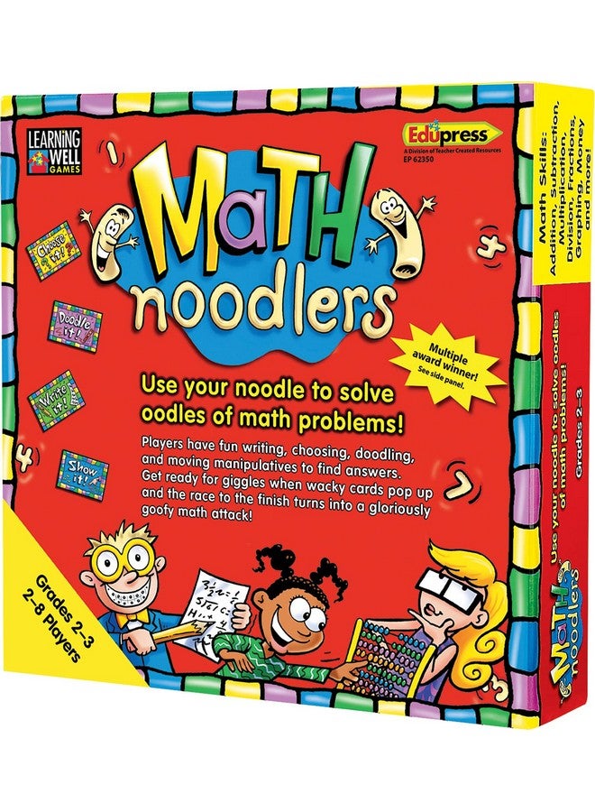 إدوبريس لعبة Edupress Math Noodlers، للصفوف من 2 إلى 3 (EP62350)، متعددة - Image 1