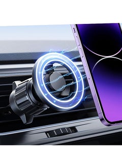 Lisen Compatible for MagSafe Car Mount [16 Strong Magnets] Magnetic Phone Holder for Car, Hands Free iPhone Car Holder Mount Vent Phone Mount for Car Fit for iPhone 14 13 12 Pro Max Plus Mini  - Image 1