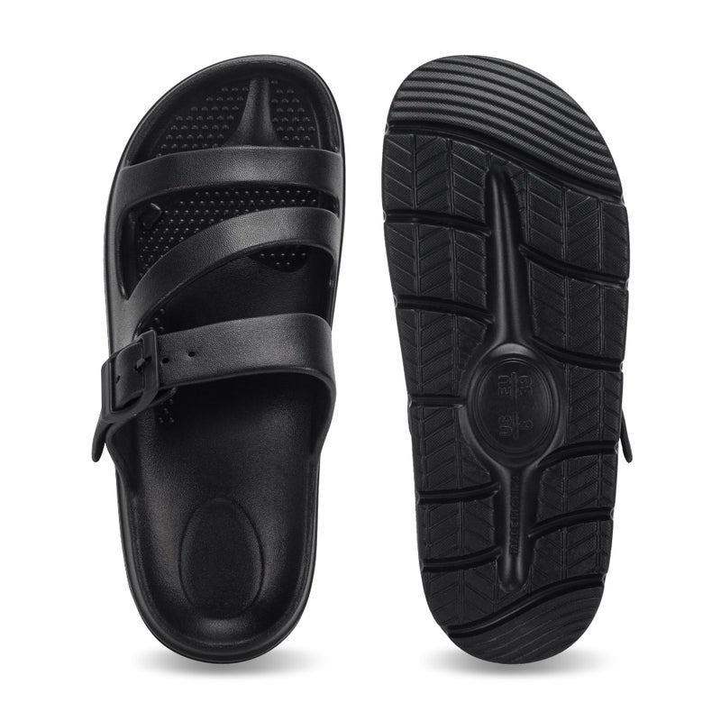 PIMIO Women's Arch Support Sandals for Women Slip On Recovery Slides for Plantar Fasciitis Relief, Non-Slip Lightweight Slippers With Thick Cushion For Waking Foot Pain & All-Day Comfort - Image 4