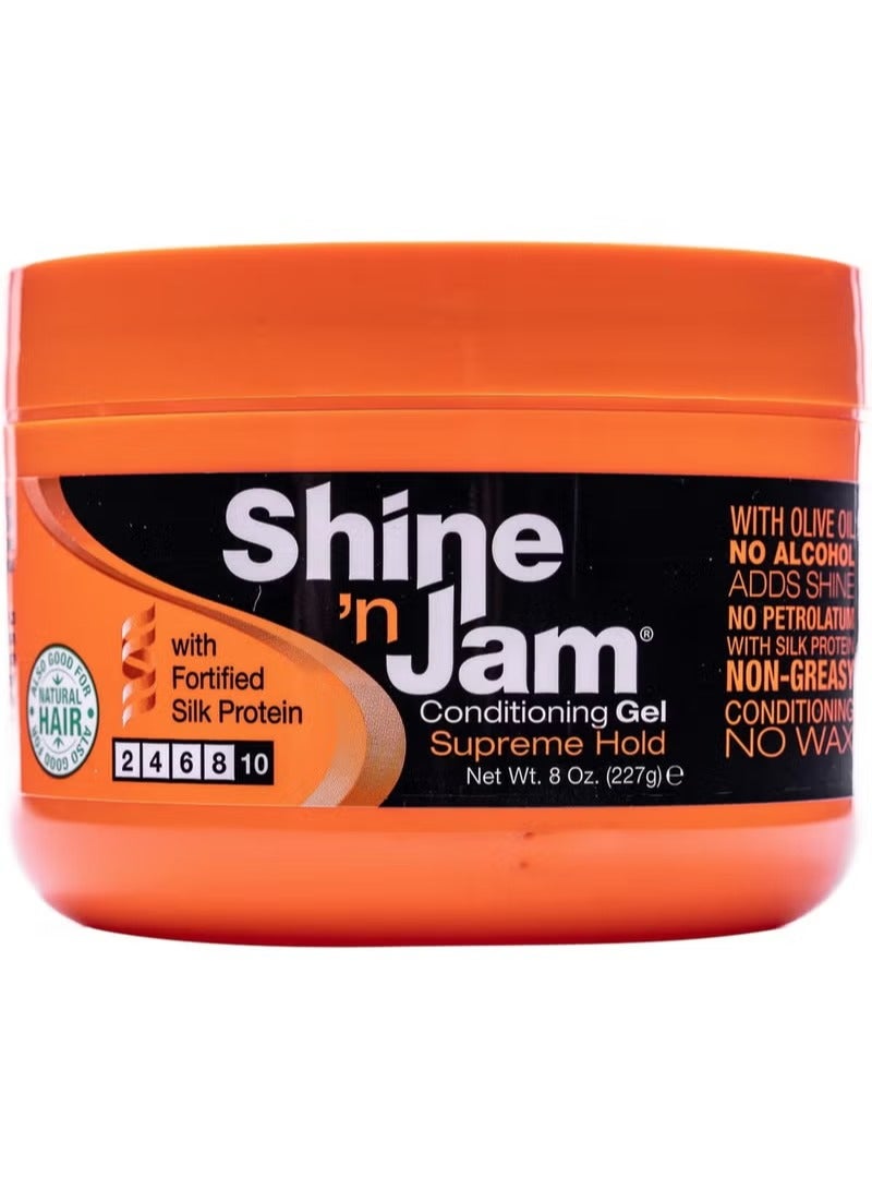 comes in a large, value-sized orange jar containing 8 Oz. (227g)