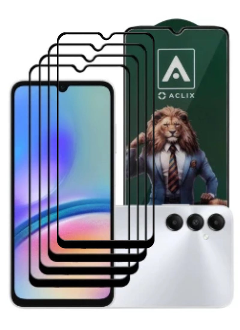 ACLIX 4 Pieces Antistatic ESD Dustproof Premium Quality High Definition Tempered Glass Screen Protector Designed For Samsung Galaxy A05s - Image 1