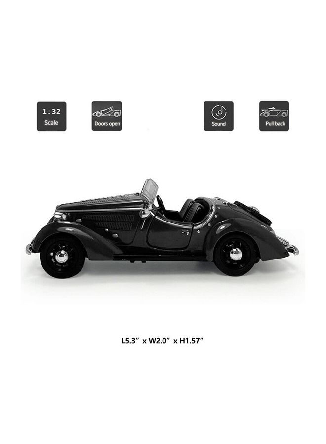 Classic Diecast Car Model Kits 1:32 For Audi Wanderer W25K Alloy  Model Car Decoration Collection Gift Toy Crafts Holiday Expression Of Love  White/Black - Image 4