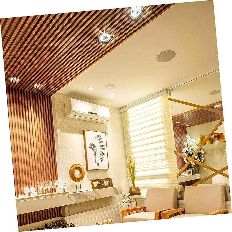 8 Pcs White Ceiling Light Mounting Frame Splashproof Design for Wet Rooms - Image 5