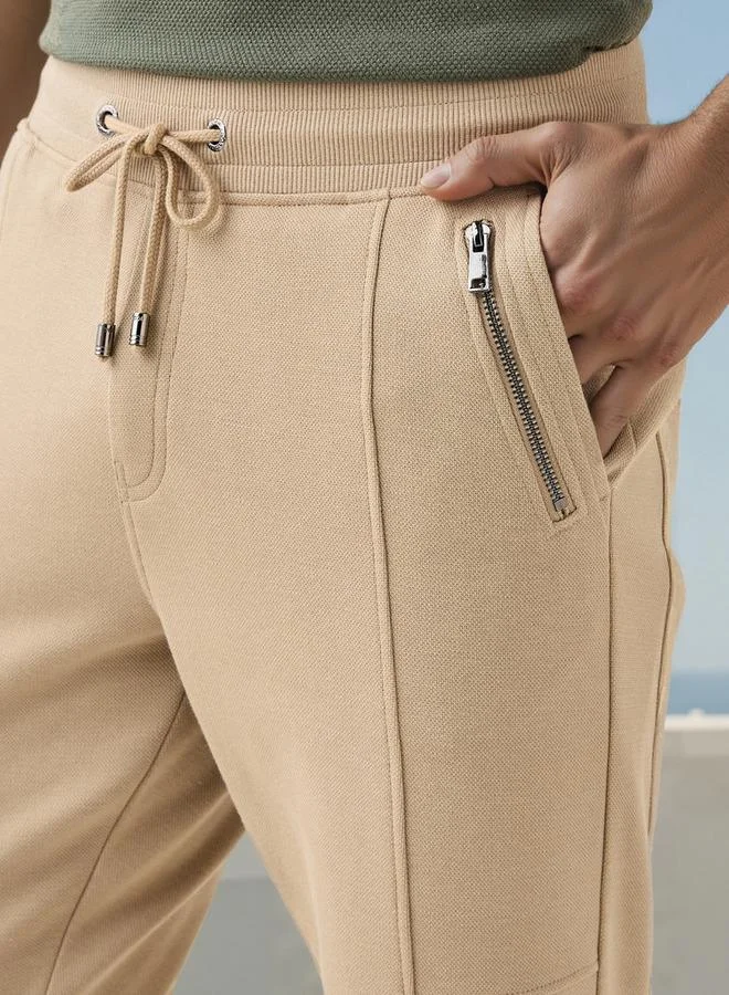 Iconic Iconic Slim Fit Joggers with Drawstring Closure and Pockets