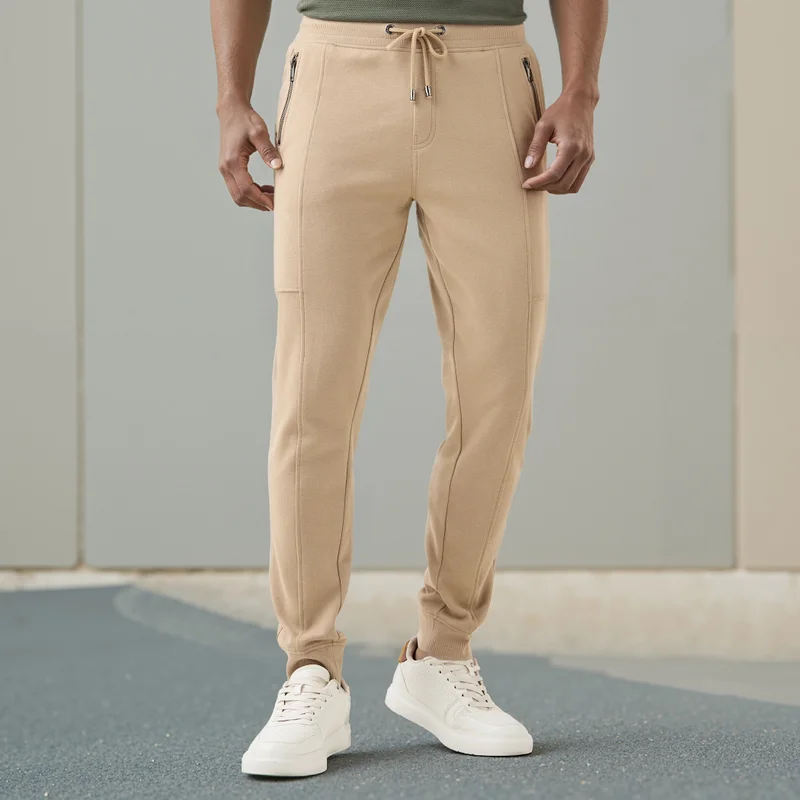 Iconic Slim Fit Joggers with Drawstring Closure and Pockets