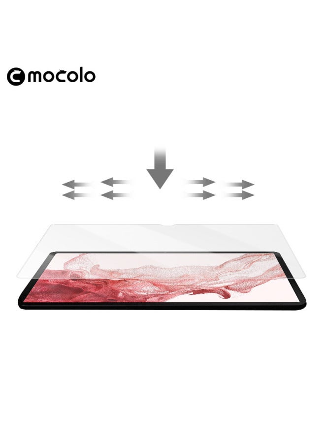 For Samsung TabS8 PLUS Flat Tempered Film TabS8 Ultra HD Transparent Anti-fingerprint 9H Hardness-Color:0.33mm Arc Edge HD Transparent Belt Packaging-Dimensions:Samsung Tab S8 Ultra 14.6 - Image 4