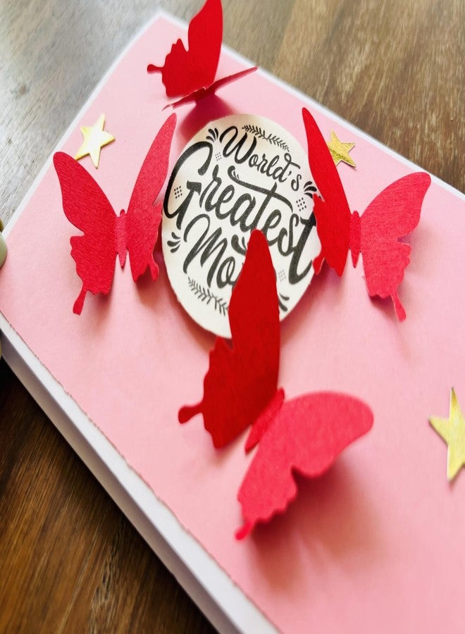 Crafted Forever بطاقة معايدة "أمي للأبد" من كرافتد فور إيفر، مناسبة لأعياد الميلاد/عيد الأم، مقاس 4×6، ورق 300 غرام/متر مربع، فارغة من الداخل، مرفقة بمظروف، مصنوعة يدوياً - Image 3