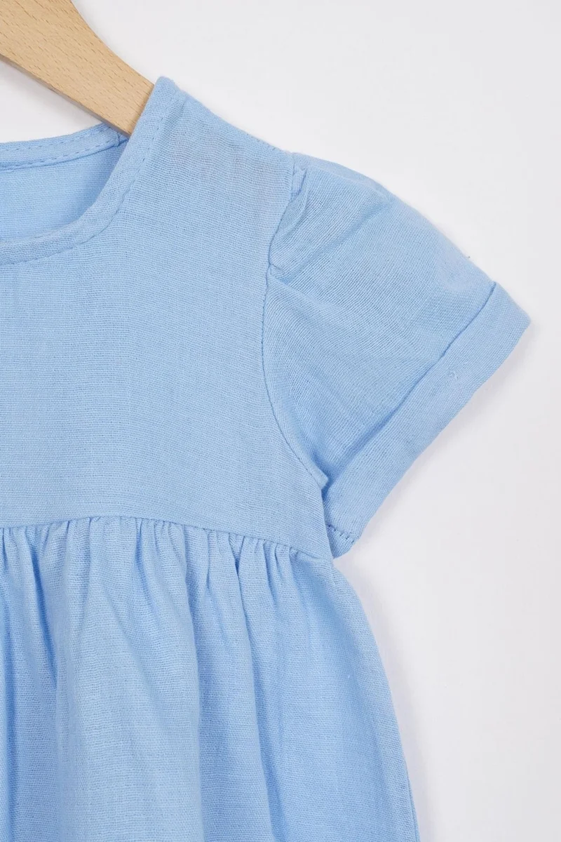 WEWE Blue Textured Dress