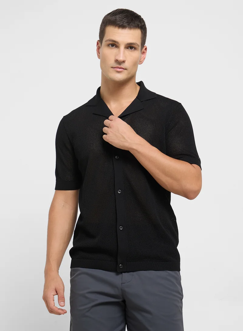 CALVIN KLEIN Casual Knitted Resort Shirt