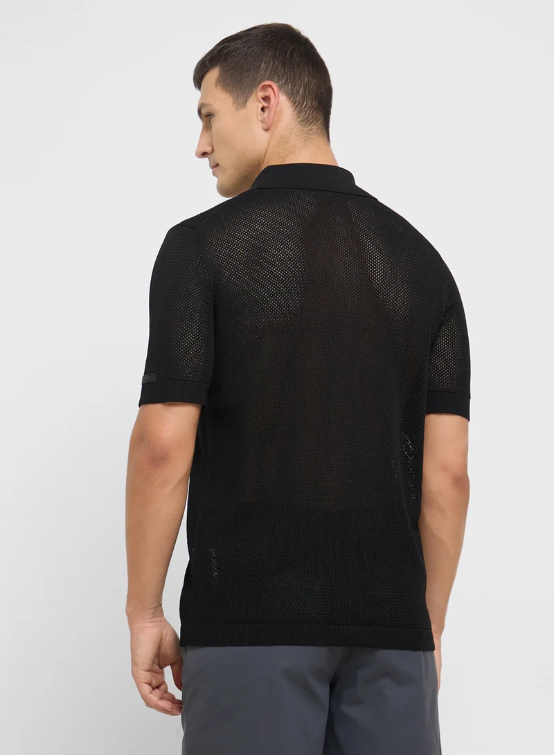 CALVIN KLEIN Casual Knitted Resort Shirt
