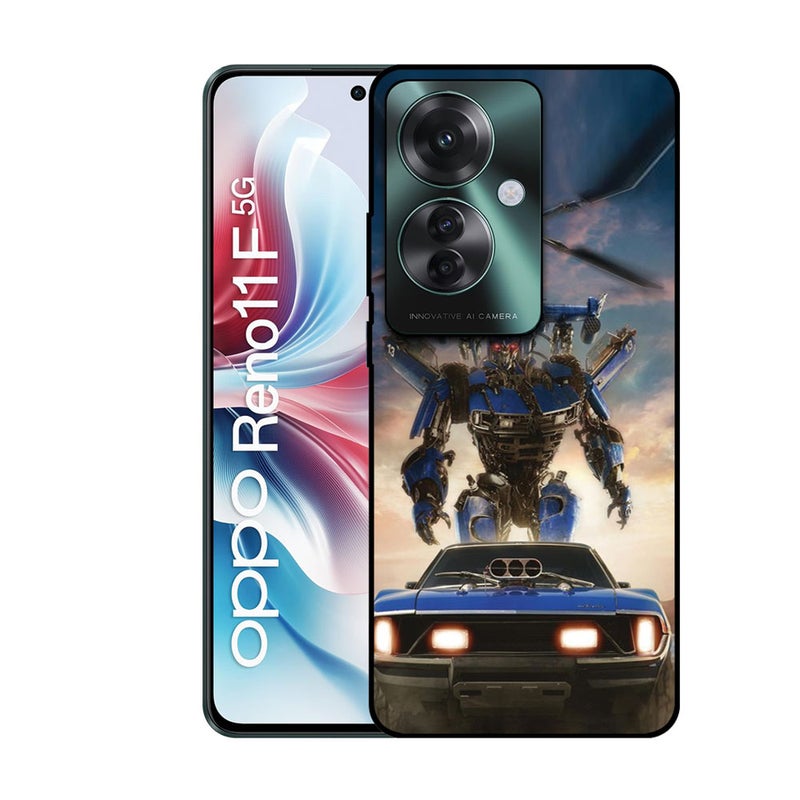 EYE CATCH Printed Protective Case Cover For Oppo Reno 11 F -  Blue Transformer - Image 1
