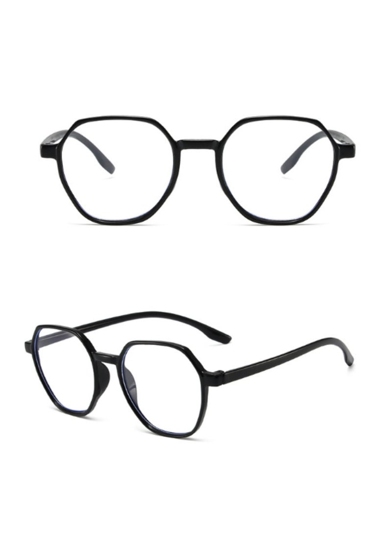 Urban Utility - Blue Light Blocking Optical Eyeglasses - Stylish Oversized Frames, Clear Lens, Polarized. Top-rated Bluelight Protection for Reading, Work, & Screen Time. Vintage-Inspired, Lightweight Design. - Image 1