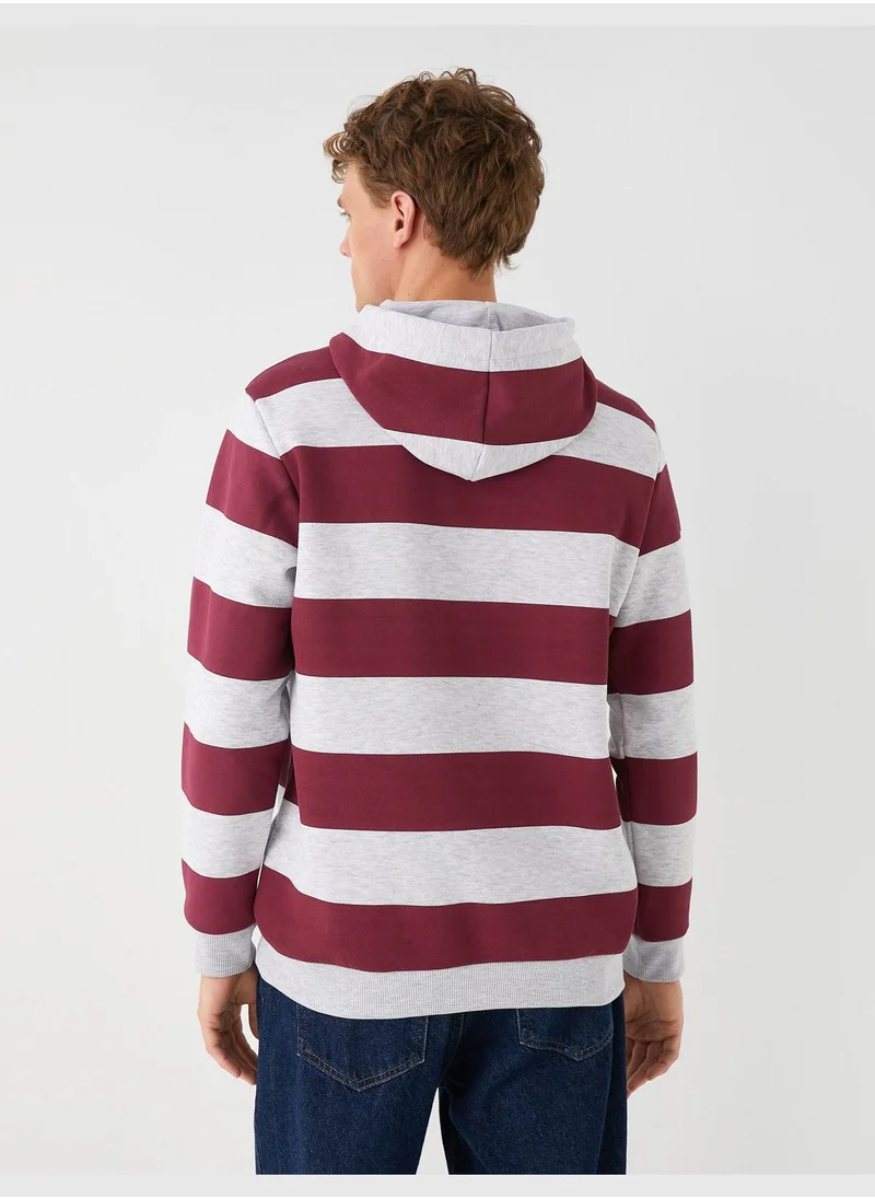 كوتون Hooded Sweatshirt Pocket Detailed