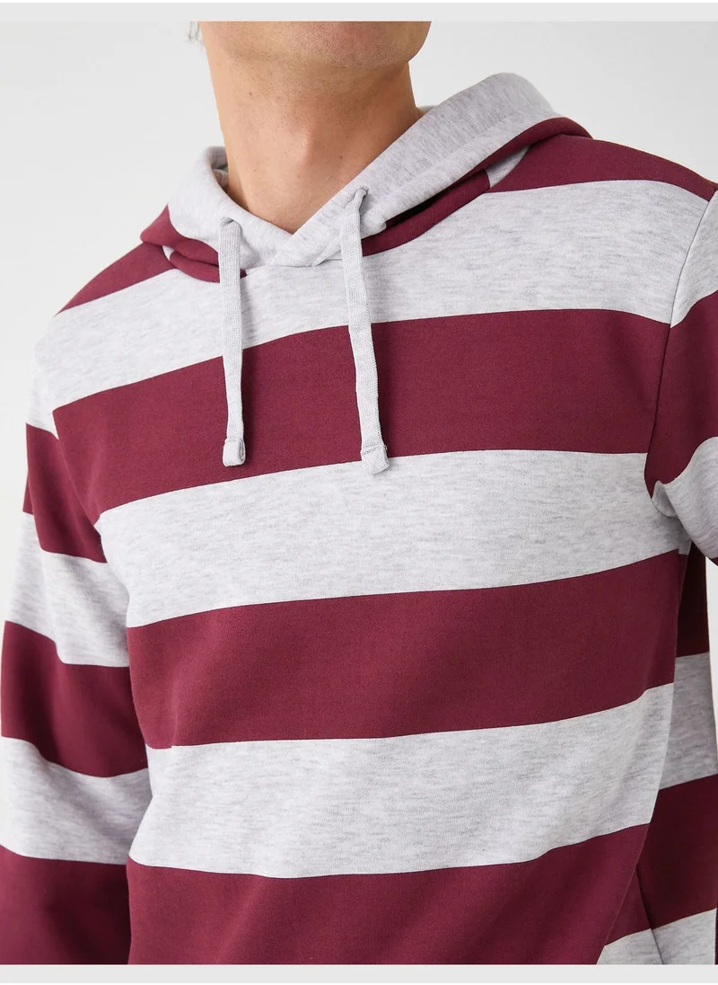 كوتون Hooded Sweatshirt Pocket Detailed