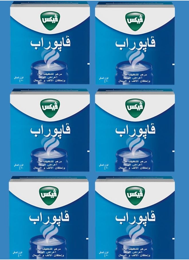 Vicks - 6 Packages Vaporub Cold Relief Ointment 50 Gram - Image 1