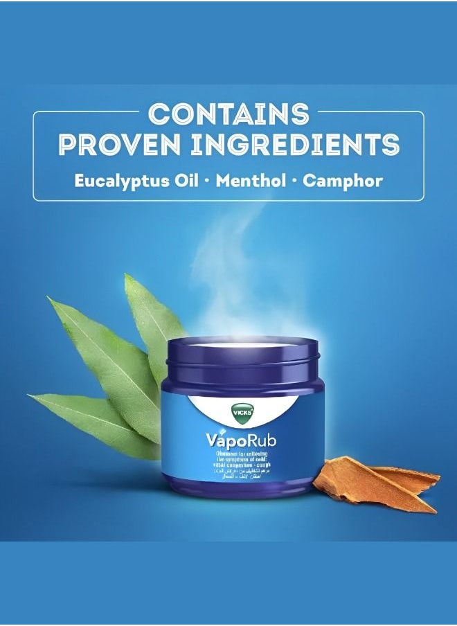 Vicks - 6 Packages Vaporub Cold Relief Ointment 50 Gram - Image 1