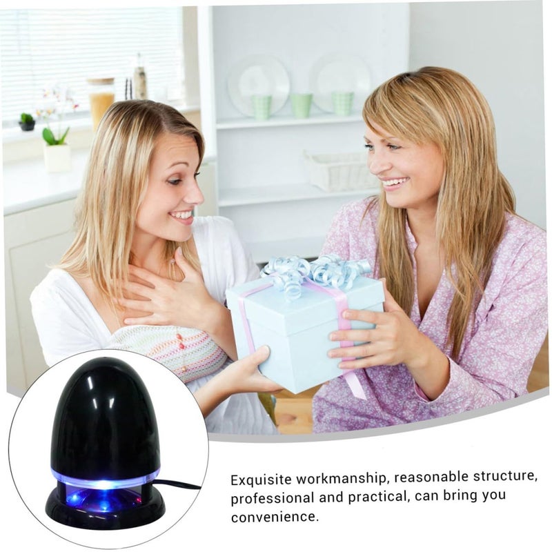 Multimedia Mini Speaker with Colorful LED Lights USB Powered Portable Desktop Speaker Black Blue - Image 4