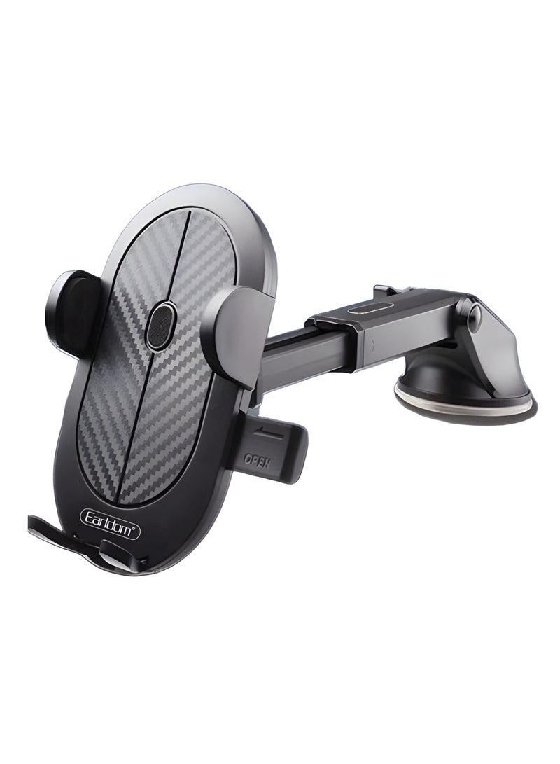 Earldom EH144 Car Phone Holder with 360° Rotation and Strong Attachment - Suitable for All Cars - Black - Image 2