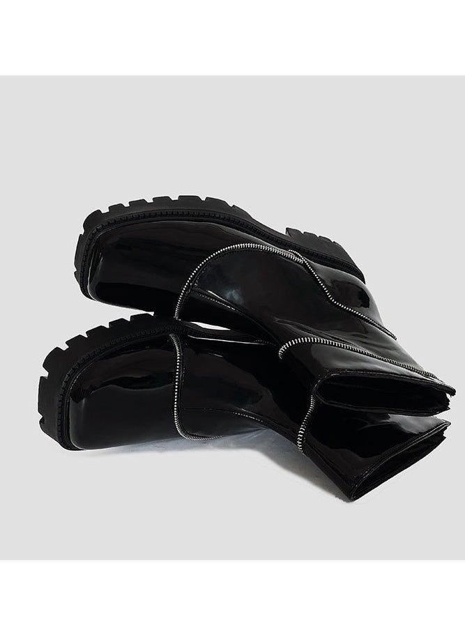 Warrior - Chelsea Thick Soled High Cut Leather Boots - Image 1