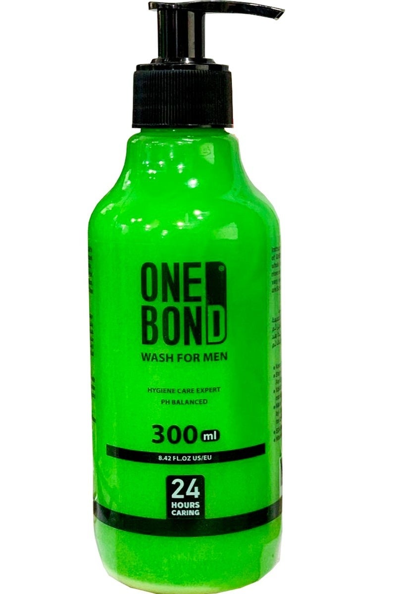 ONE BOND Sensitive Area Wash for Men 300ml GREEN - Image 1