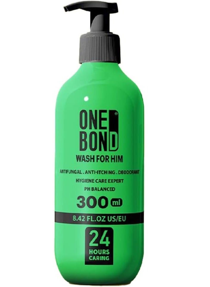 ONE BOND Sensitive Area Wash for Men 300ml GREEN - Image 2