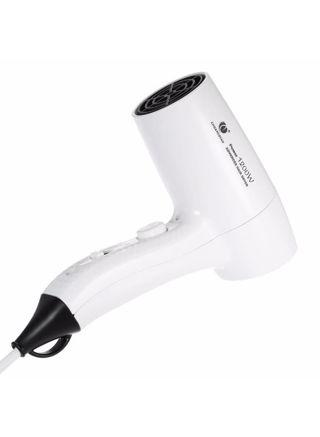 NIBEMINENT Wall-Mounted Electric Hair Dryer With Hot/Cold Speed White - Image 2
