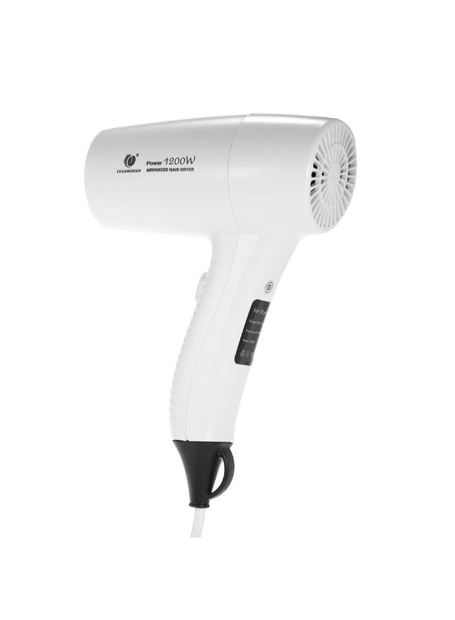 NIBEMINENT Wall-Mounted Electric Hair Dryer With Hot/Cold Speed White - Image 4