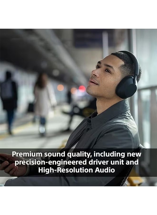 Head Mounted Wireless Bluetooth Headphones, Over-Ear Style, with Built-in Mic for Phone Calls - Black - Image 3