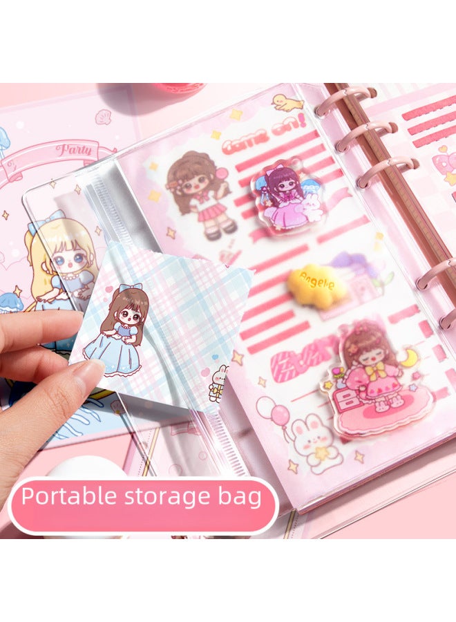 Kaba Bear Color Page Hand Ledger Diary Notepad Style Artistic Exquisite Hand Ledger Girl Cute Princess Girl Heart - Image 3