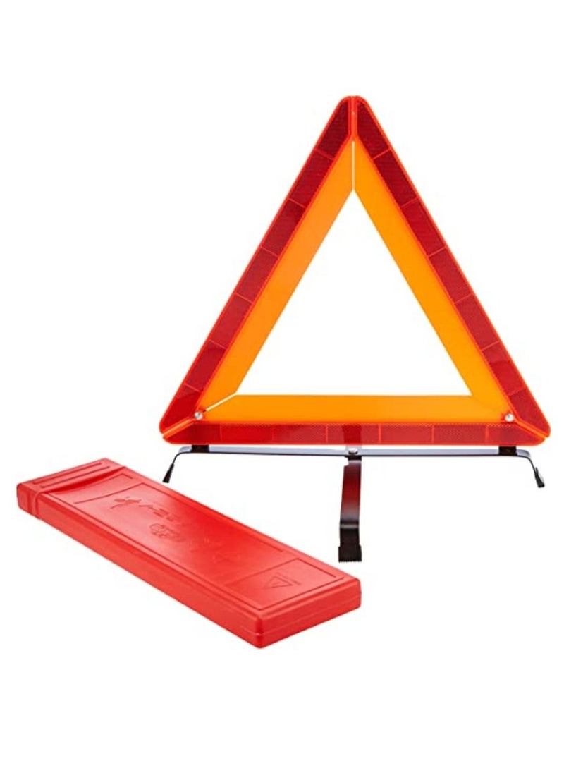 Yuwell Warning Triangle Reflective Safety Emergency Triangle Foldable Road Warning Triangle EU Roadside Hazard Alert Signs with Storage Box for Car Emergencies Accessories  - Image 1