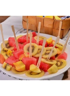Plan A Bamboo Party Forks, 2 Prong Food Forks for Fruit and Cocktail Blunt | Small Wooden Cocktail Fork Perfect for Parties, Buffets, Tastings, Weddings, Baby Showers (50)  - Image 5