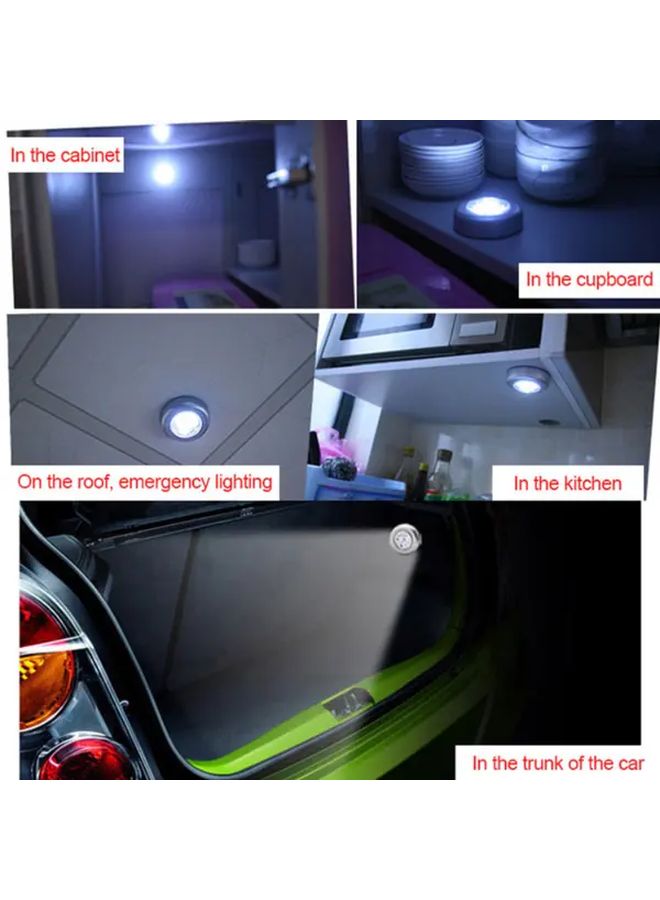 Motion Sensor LED Night Lights 3 Pack Battery Not Included Modern Wall Ceiling Under Cabinet Lighting - Image 2