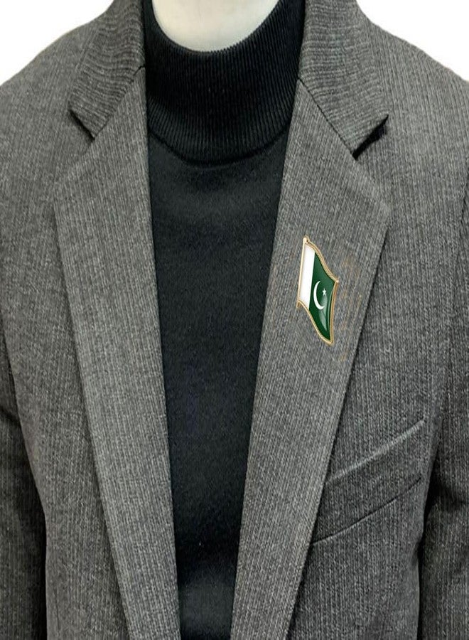 Vmcoatdu Pakistan Flag Locking Pin Keeper - International Travel Brooch Metal Alloy Souvenir Badge - 0.75x0.7 Inch Small (Pakistan) - Image 5