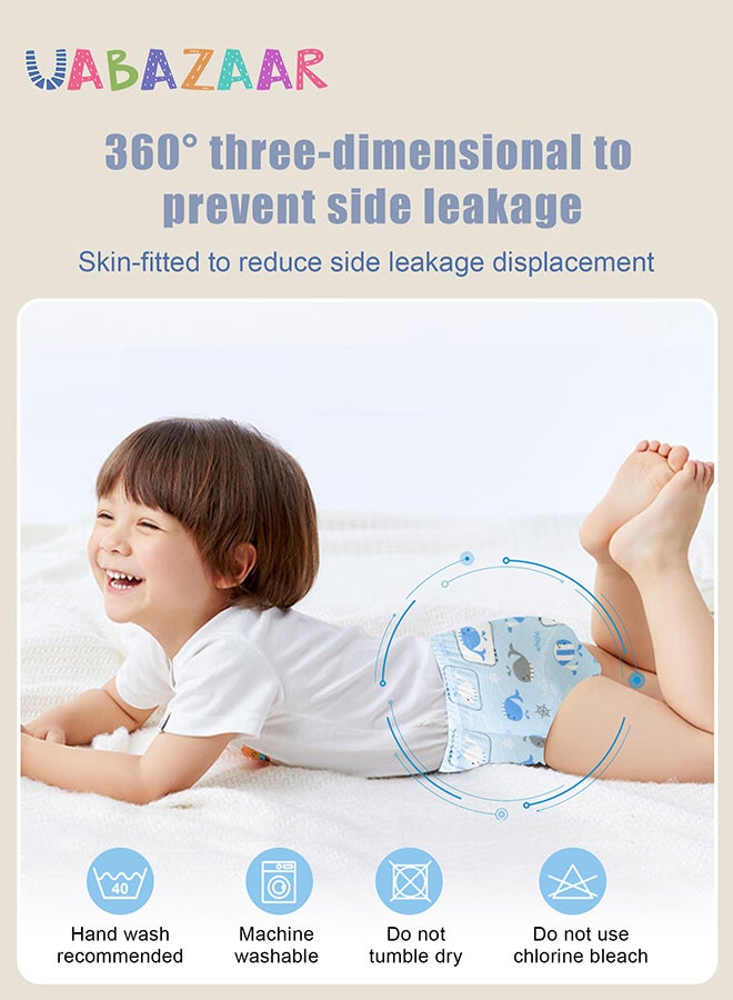 URbazaar 6PCS Baby Potty Training Pants, Breathable Potty Training Underwear, Toddler Training Underwear for 0-3 Years Boy and Girls Strong Absorbent Cotton Training Pants  - Image 4