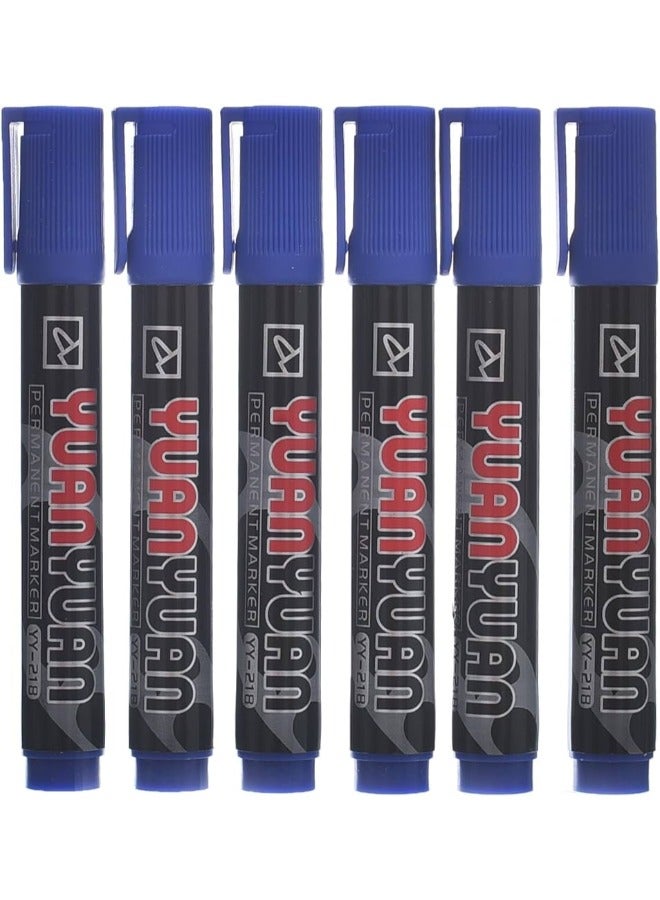 Generic Yuanyuan Permanent Marker YY-218 Blue | Quick-Dry, Smudge-Proof Ink for Versatile Writing - Image 1