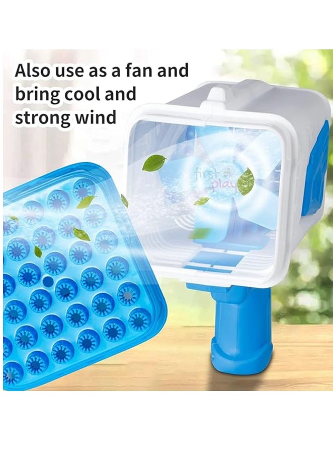 32-Hole Large Electric Bubbles Gun For Toddlers Toys,Gatling Bubble Machine Outdoor & Indoor Toys For Boys And Girls I Bubble Gun For Kids (32 Hole Blue)  - Image 2