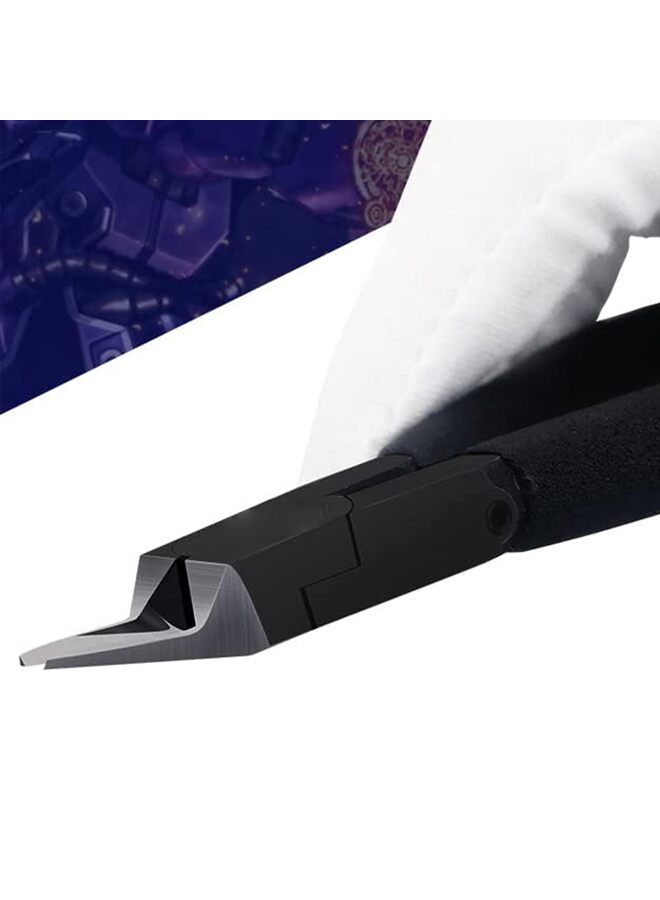 5-inch Model Nippers, with Ultra-thin Single-edge and Blade Case Plastic Model Tools for Gundam Repairing Plastic Model and Fixing (Size : BLACK) - Image 3
