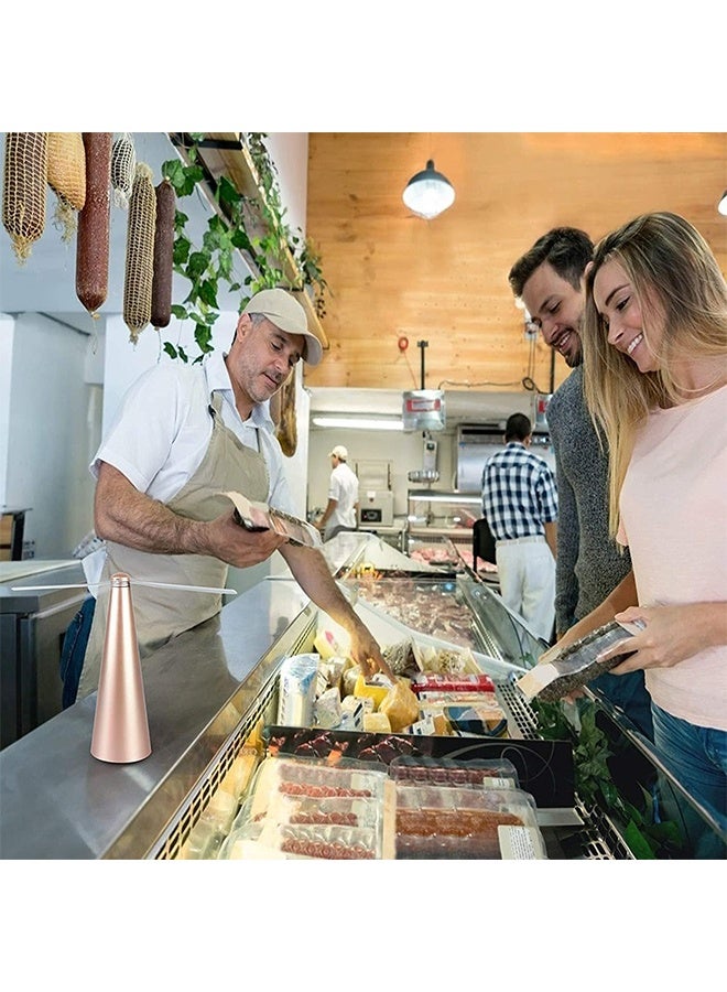 JS Fly Repellent Fan for Tables, Portable Fan Repellent, Fly Repellent Fan for Table Mosquito, Repellent Soft Wings Fly Fan for Kitchen, Restaurants, Outdoor (Gold) - Image 2