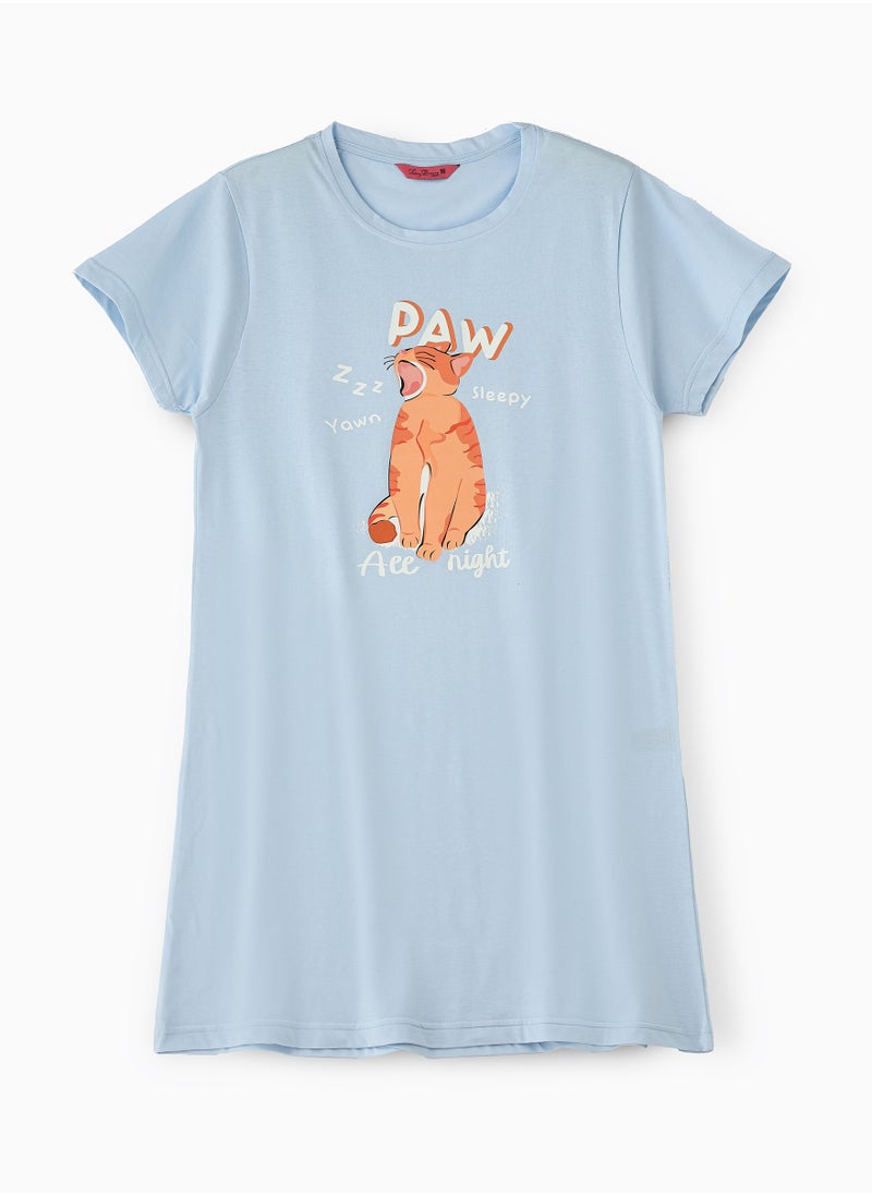 Lacy Dreams LACY DREAMS WOMENS KNITTED SLEEP SHIRT  - Image 1