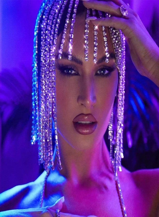 STONEFANS Tassel Rhinestone Cap Headpiece Flapper Crystal Head Chain Jewelry Belly Dance Wedding 1920s Hair Accessories for Women - Image 5