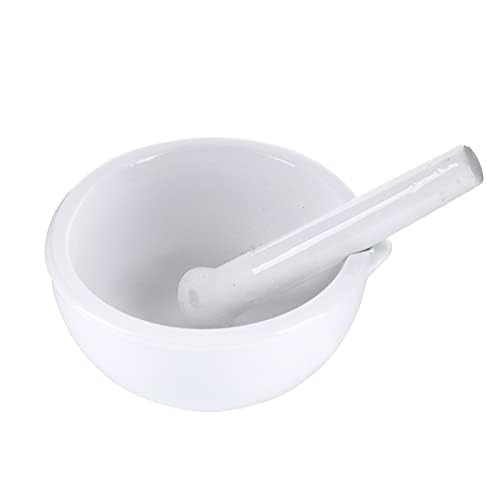 Yeehtech 3.55inch Porcelain Mortar and Pestle, Ceramic Mixing Grinding Bowl Set, Crusher DIY Tool for Kitchen - Image 3