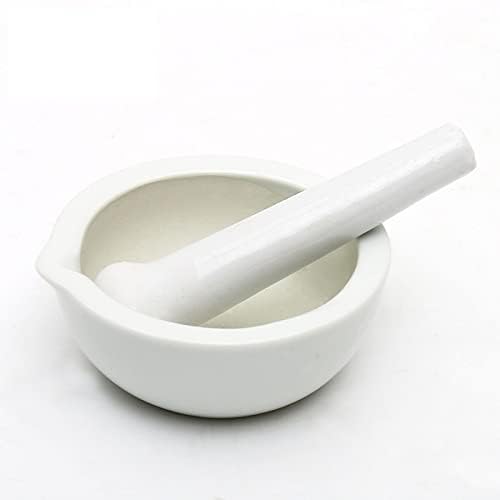 Yeehtech 3.55inch Porcelain Mortar and Pestle, Ceramic Mixing Grinding Bowl Set, Crusher DIY Tool for Kitchen - Image 2