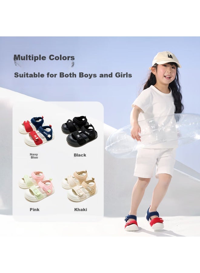 Cheerful Mario Girls' Baby Sandals Children's Summer Toddler Little Big Kids Boys Anti-slip Soft Bottom Breathable Sports Beach Shoes