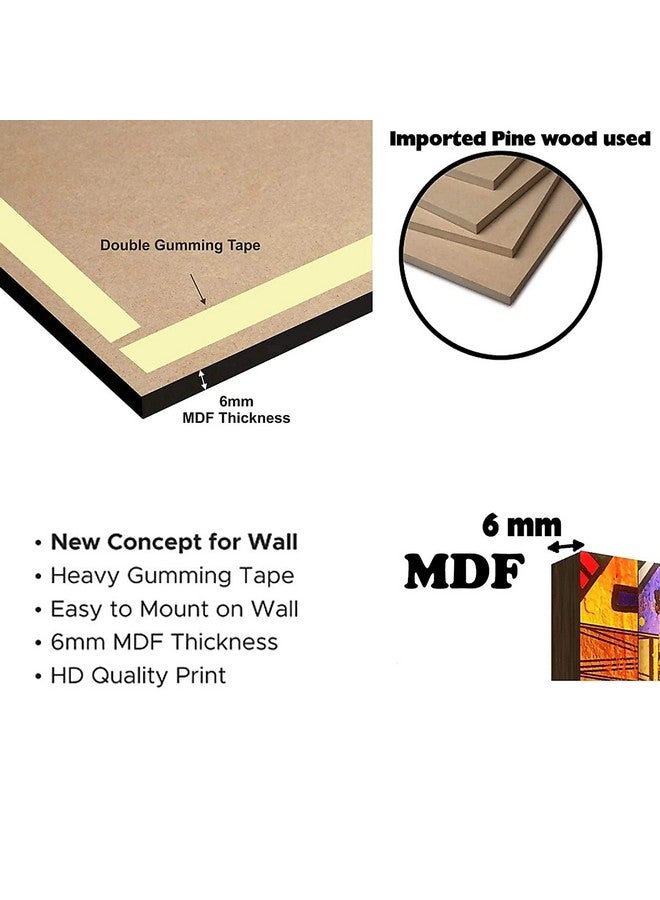 Masstone Romantic Painting For Bedroom | Romantic Couple Night Street View Wall Art 3 Hexagon Painting 21.5" x 21.5" | Couple Painting For Wall Decoration | Wall Painting for Couples - Image 4