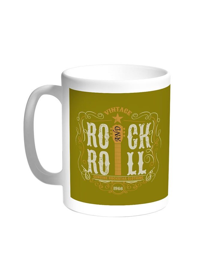 RKN Rock And Roll Printed Coffee Mug White 11ounce - Image 2