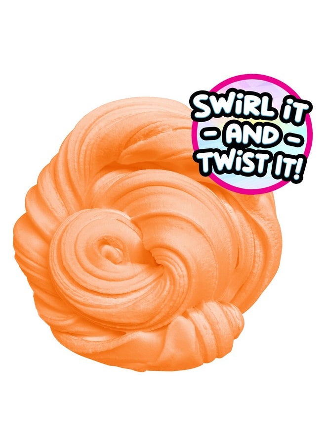 COMPOUND Kings - Fluffy Butter Cloudz Compound Bucket For Girls & Boys Sensory Toys Nontoxic & Nonsticky Stress Relieving Tactile (Orange Crush) - Image 1